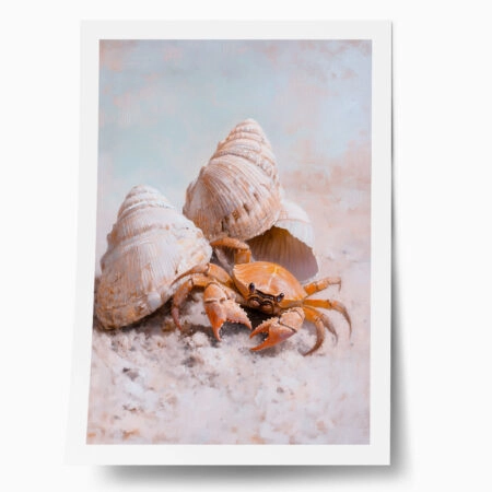 Poster VINTAGE PASTEL CRAB - Vintage Posters
