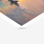 Poster VINTAGE PASTEL DOLPHIN