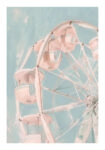 Poster VINTAGE PASTEL FERRIS WHEEL 2
