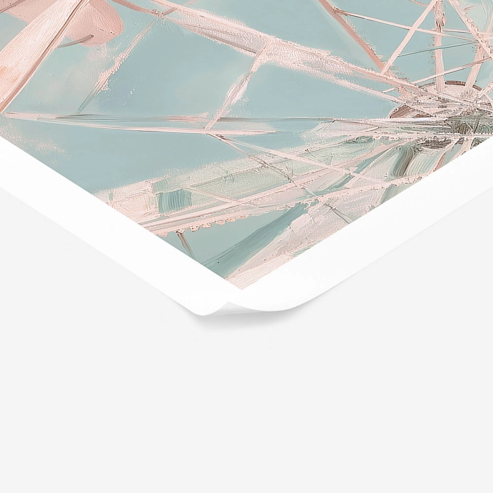 Poster VINTAGE PASTEL FERRIS WHEEL 2