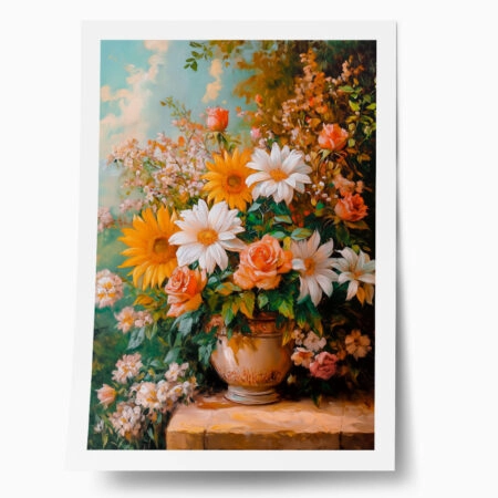 Poster VINTAGE PASTEL FLOWERS 2 - Vintage Posters
