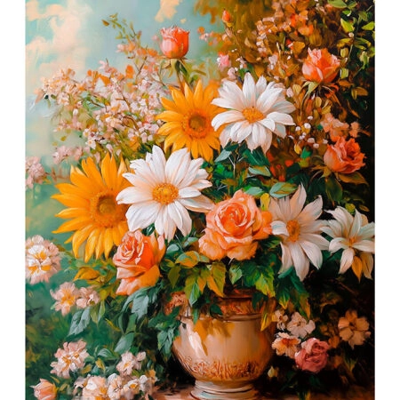 Poster VINTAGE PASTEL FLOWERS 2 - Vintage Posters Sticky 2