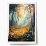 Poster VINTAGE PASTEL FOREST PATH 2