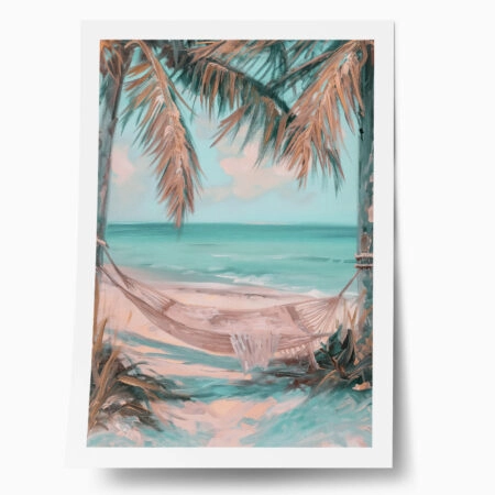Poster VINTAGE PASTEL HAMMOCK - Vintage Posters