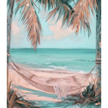 Poster VINTAGE PASTEL HAMMOCK - Vintage Posters Sticky 2