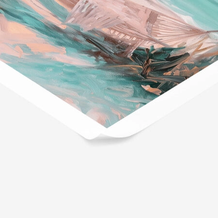 Poster VINTAGE PASTEL HAMMOCK - Vintage Posters Sticky 1