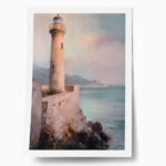 Poster VINTAGE PASTEL LIGHTHOUSE 2
