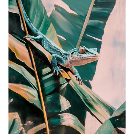 Poster VINTAGE PASTEL LIZARD - Vintage Posters Sticky 2