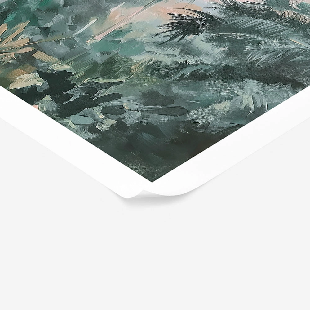 Poster VINTAGE PASTEL PALM TREES 2