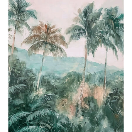 Poster VINTAGE PASTEL PALM TREES 3 - Vintage Posters Sticky 2
