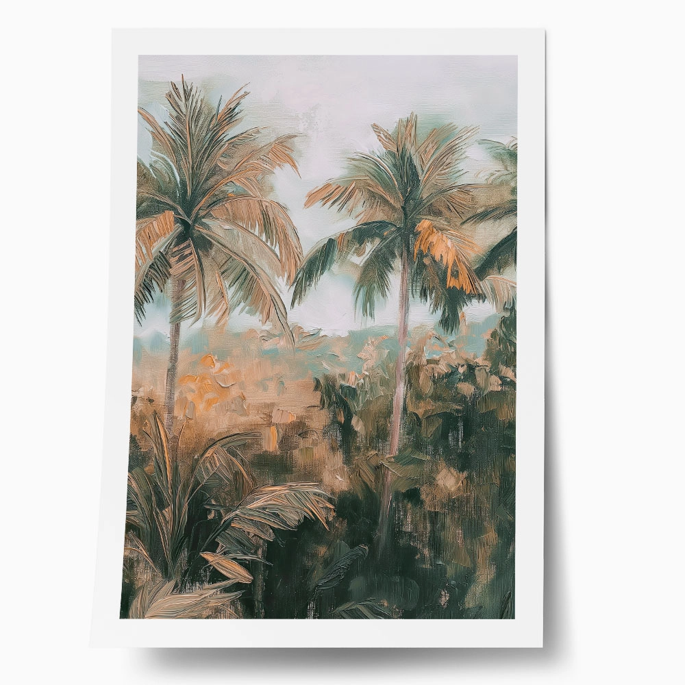 Poster VINTAGE PASTEL PALM TREES 4