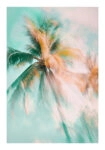 Poster VINTAGE PASTEL PALM TREE