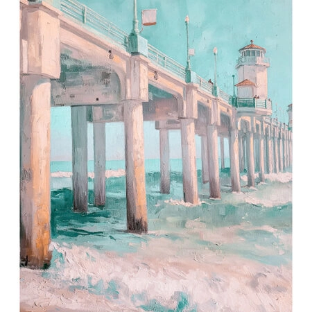 Poster VINTAGE PASTEL PIER 2 - Vintage Posters Sticky 2