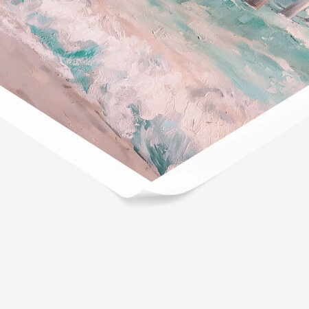 Poster VINTAGE PASTEL PIER 2 - Vintage Posters Sticky 1