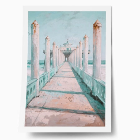 Poster VINTAGE PASTEL PIER 3 - Vintage Posters