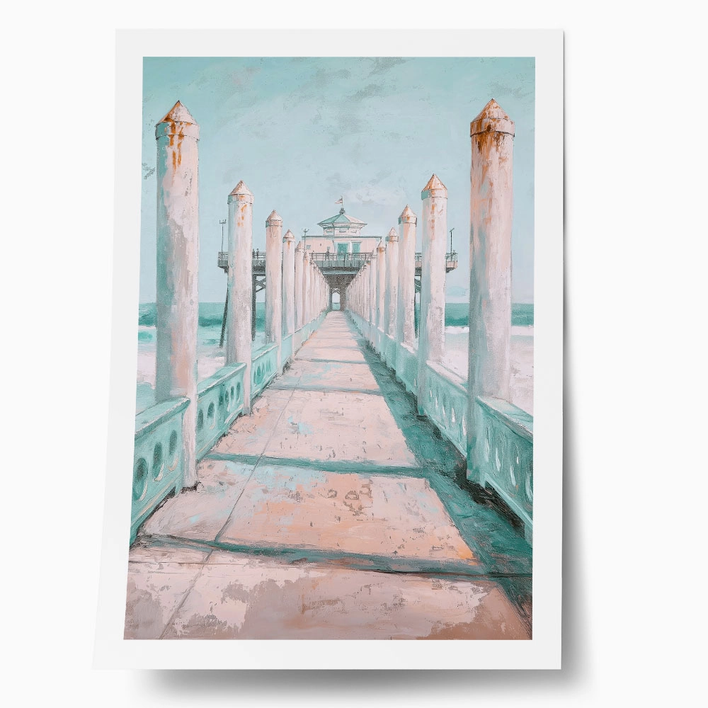 Poster VINTAGE PASTEL PIER 3