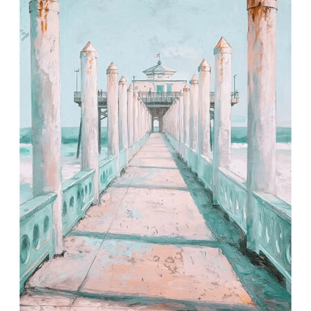 Poster VINTAGE PASTEL PIER 3 - Vintage Posters Sticky 2