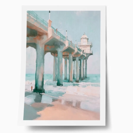 Poster VINTAGE PASTEL PIER - Vintage Posters