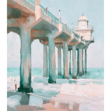 Poster VINTAGE PASTEL PIER - Vintage Posters Sticky 2