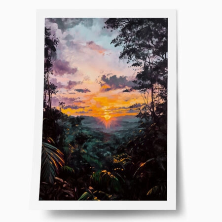 Poster VINTAGE PASTEL RAINFOREST 2 - Vintage Posters