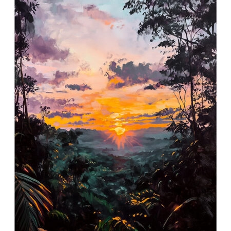 Poster VINTAGE PASTEL RAINFOREST 2 - Vintage Posters Sticky 2