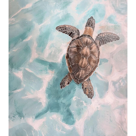 Poster VINTAGE PASTEL SEA TURTLE - Vintage Posters Sticky 2