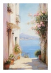 Poster VINTAGE PASTEL SEA VIEW 2