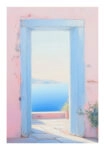 Poster VINTAGE PASTEL SEA VIEW