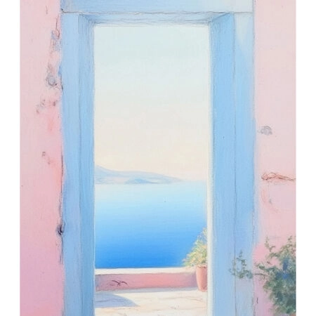 Poster VINTAGE PASTEL SEA VIEW - Vintage Posters Sticky 2
