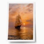 Poster VINTAGE PASTEL SHIP