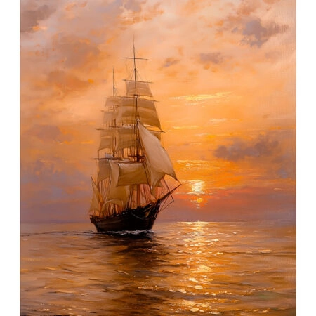 Poster VINTAGE PASTEL SHIP - Vintage Posters Sticky 2