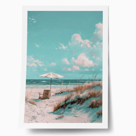 Poster VINTAGE PASTEL UMBRELLA 2 - Vintage Posters
