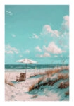 Poster VINTAGE PASTEL UMBRELLA 2