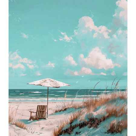 Poster VINTAGE PASTEL UMBRELLA 2 - Vintage Posters Sticky 2