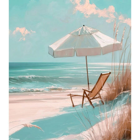 Poster VINTAGE PASTEL UMBRELLA 6 - Vintage Posters Sticky 2