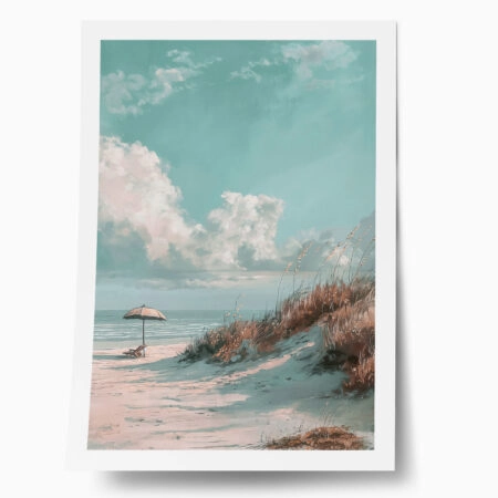 Poster VINTAGE PASTEL UMBRELLA 8 - Vintage Posters
