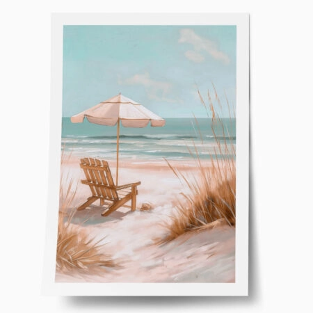 Poster VINTAGE PASTEL UMBRELLA 9 - Vintage Posters