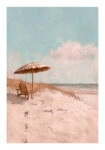 Poster VINTAGE PASTEL UMBRELLA