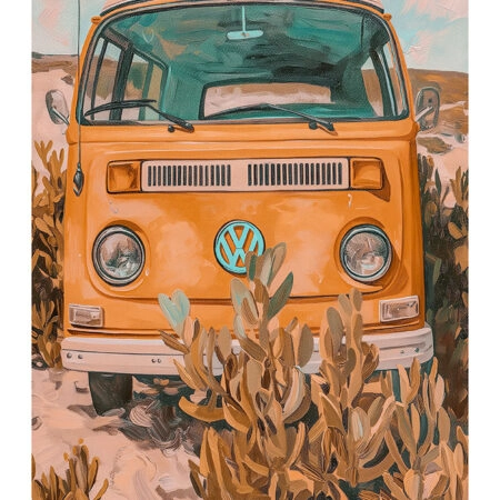 Poster VINTAGE PASTEL VAN 2 - Vintage Posters Sticky 2