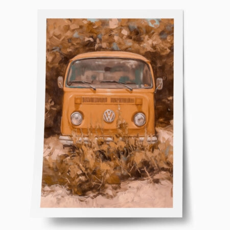 Poster VINTAGE PASTEL VAN - Vintage Posters
