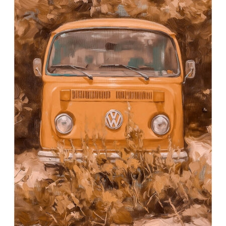 Poster VINTAGE PASTEL VAN - Vintage Posters Sticky 2