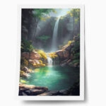 Poster VINTAGE PASTEL WATERFALL 2