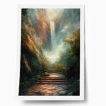 Poster VINTAGE PASTEL WATERFALL 3
