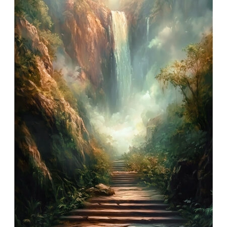 Poster VINTAGE PASTEL WATERFALL 3 - Vintage Posters Sticky 2