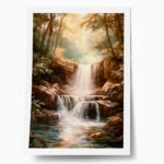 Poster VINTAGE PASTEL WATERFALL 5