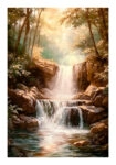 Poster VINTAGE PASTEL WATERFALL 5
