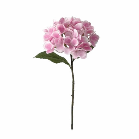 ΚΛΑΔΙ ΟΡΤΑΝΣΙΑΣ ΡΟΖ REAL TOUCH ΜΕ 2 ΦΥΛΛΑ - Φ18x46cm 24/240ΚΙΒ - Κασπω