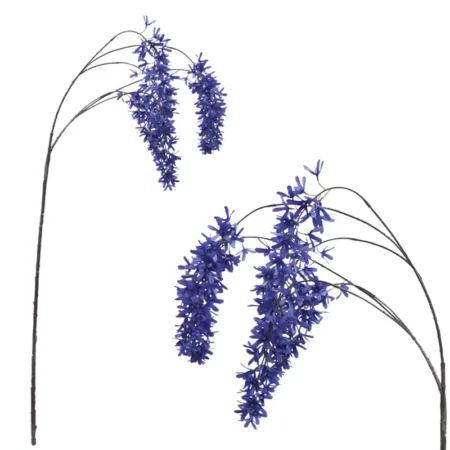 ΔΙΑΚΟΣΜΗΤΙΚΟ ΚΛΑΔΙ ΓΛΥΣΙΝΑ ΜΠΛΕ Χ6 - 30x20x138cm 12/120ΚΙΒ - Κασπω