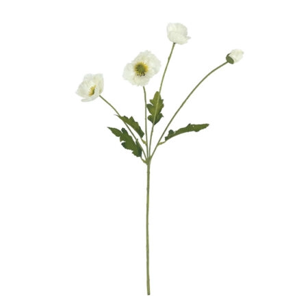 ΚΛΑΔΙ ΠΑΠΑΡΟΥΝΑ ΛΕΥΚΟ Χ4 ΑΝΘΗ - 57cm 24/240ΚΙΒ - Κασπω