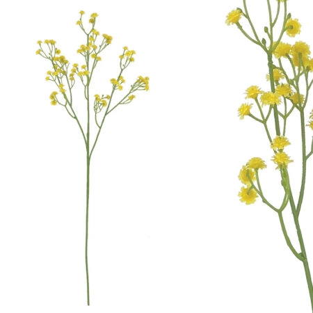 ΚΛΑΔΙ ΓΥΨΟΦΙΛΗ ΚΙΤΡΙΝΟ Χ3 ΑΝΘΗ - 57cm 60/600ΚΙΒ - Κασπω